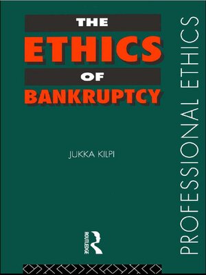 cover image of The Ethics of Bankruptcy